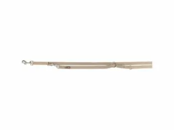 Leckë qeni Trixie Premium Adjustable XS S, 2m, 15mm, ngjyrë rërë