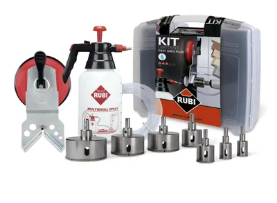 Set për shpim pllakash Rubi Easy Gres Plus 50937, multidrill, me enë uji - 1