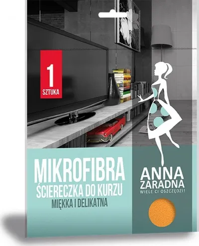 Leckë pluhuri Anna Zaradna Microfiber Soft, mikrofibër, e verdhë - 1