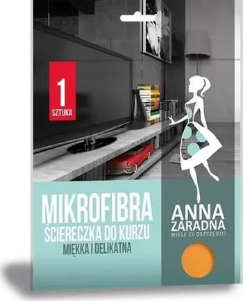 Leckë pluhuri Anna Zaradna Microfiber Soft, mikrofibër, e verdhë