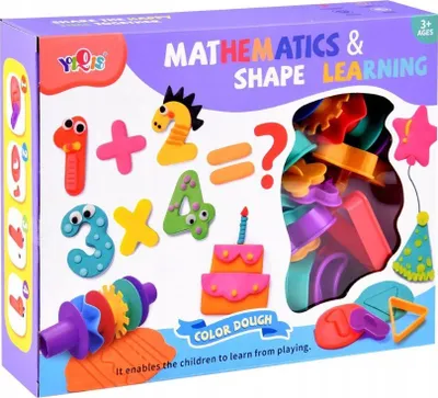 Set plasteline ZA4292, forma numrash, lojë edukative, shumëngjyrëshe - 5