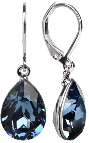 Vathë Levien Elegant Pear, kristal, denim blue