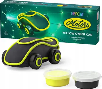 Set plasteline Hey Clay Cyber Auto, model makine, e verdhë