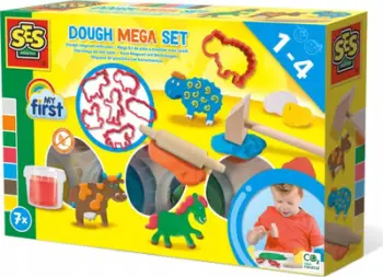 Set plasteline SES Creative My First Dough Mega Set, mjete aksesore, shumëngjyrësh