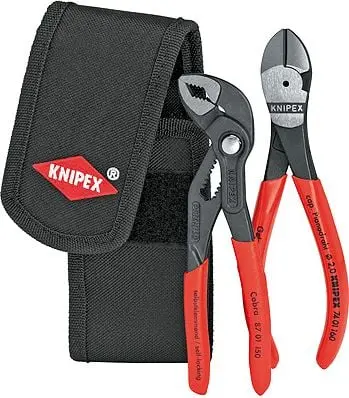 Set pinca dhe kaçavidë Knipex Mini 002072V02, 2 copa, me çantë