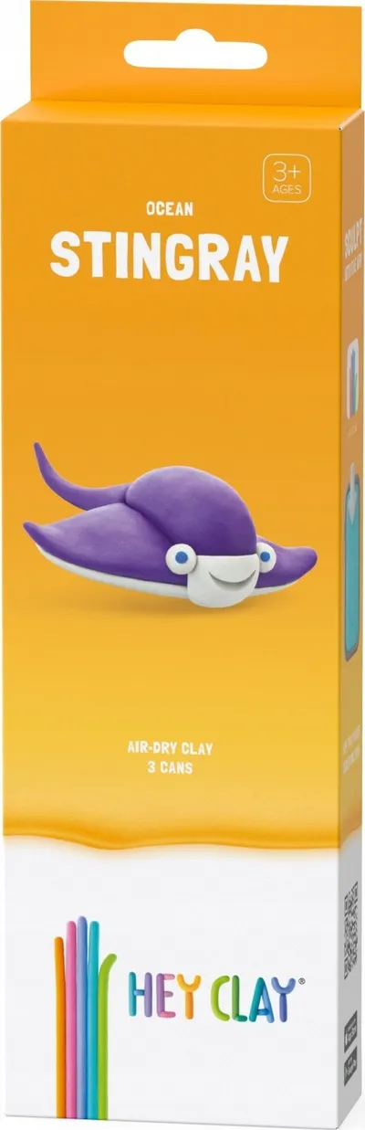 Set plasteline Hey Clay Stingray, 3 doza, multingjyrëshe - 1