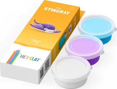 Set plasteline Hey Clay Stingray, 3 doza, multingjyrëshe - 2