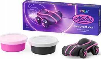 Set plasteline Hey Clay Cyber Car 20902 Tm Toys, makinë, rozë