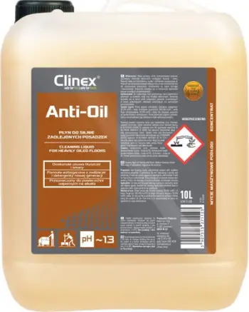 Lëng pastrues Clinex Anti-Oil, për yndyrë dhe njolla të forta, 10L
