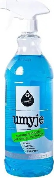 Lëng pastrues xhami Mill Clean Umyje, nano clean, 1.22L, blu