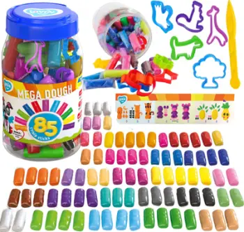 Set plasteline No Name Mega Modeling Clay, 85 pjesë, shumëngjyrëshe