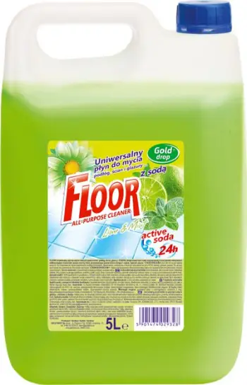 Lëng pastrues dyshemeje FLOUR Lime Mint, 5L, aromë freskuese