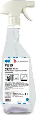 Lëng pastrues dritaresh Sauber Lab PU15 Imprise Glas, 1L, tharje e shpejtë, transparent