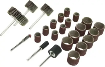 Set rripa gërryes dhe disqe flap Dedra 08T609, 24 copë