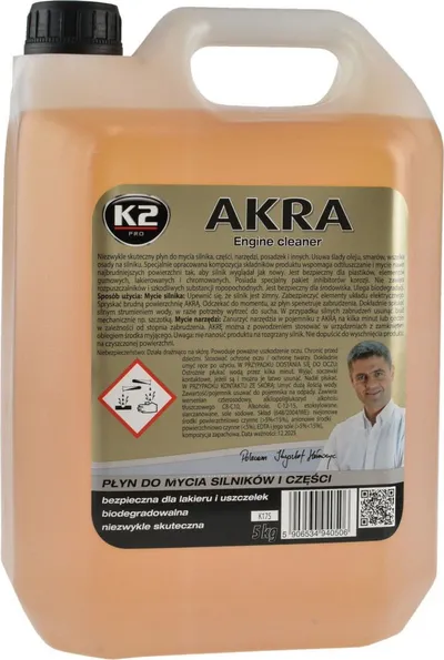 Lëng pastrues motori K2 ARVA AKRA, 5L, biodegradues, universal - 1