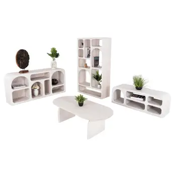 Set dhome ndenjeje 4-pjesësh HandyR (HM11947), bardhë