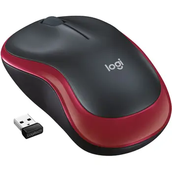 Maus Pa kabllo Logitech M185 Wireless e kuqe