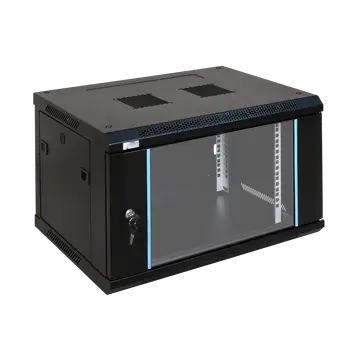 Rack - Single section wall mounted cabinet 27U 600X450