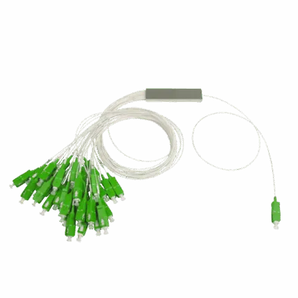 Optical fiber splitter 1x4 with SC/APC LGX card - 2