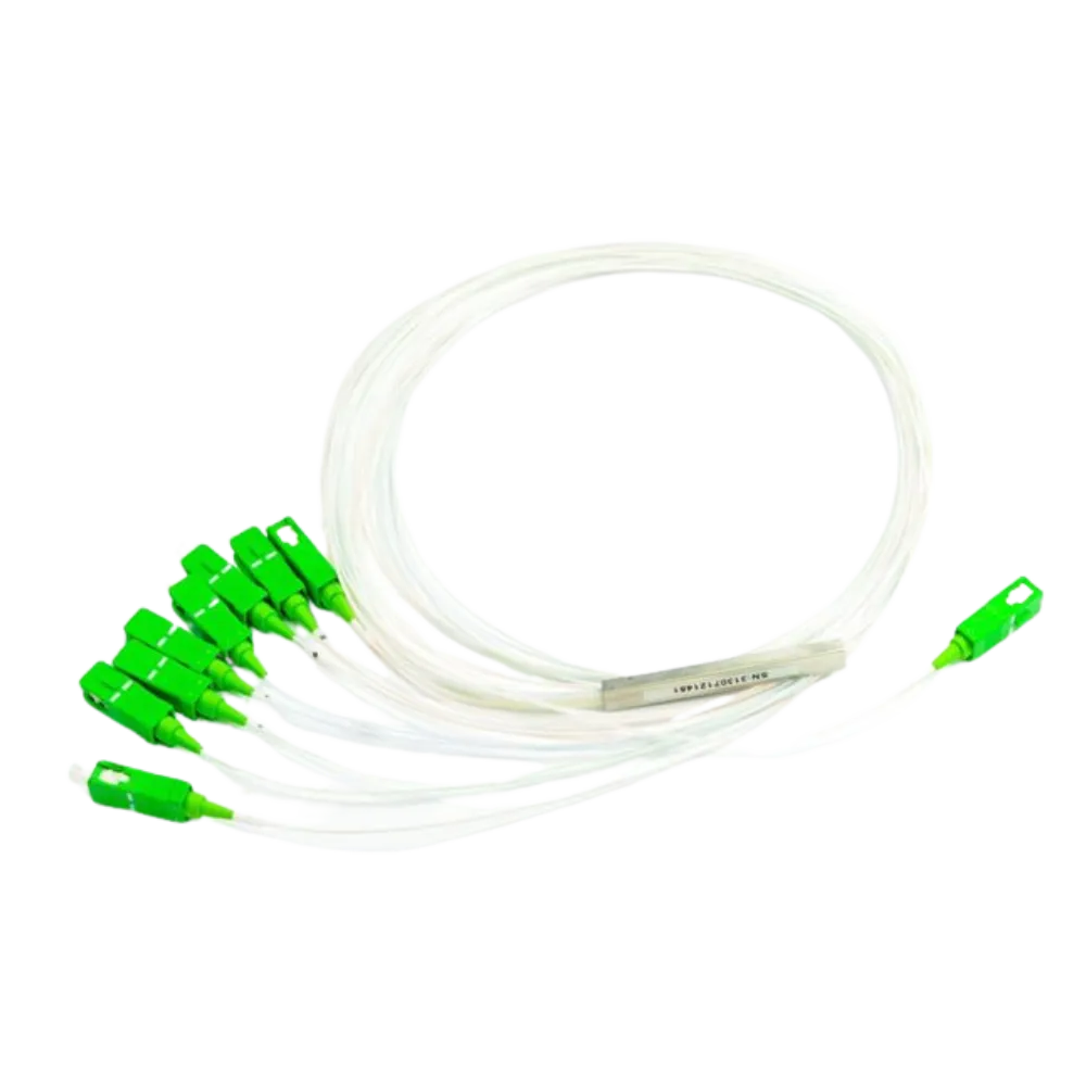 Optical fiber splitter 1x4 with SC/APC LGX card - 5