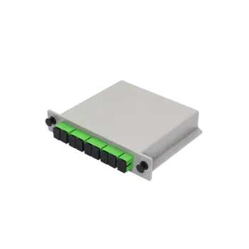 Optical fiber splitter 1x4 with SC/APC LGX card