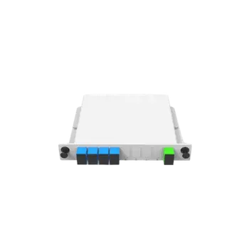 Optical fiber splitter 1x4 with SC/UPC LGX card