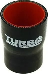 Reduktor i drejtë silikoni TurboWorks Pro, 57-76mm, i zi