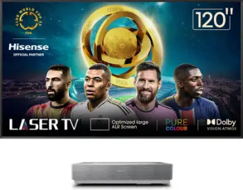 Projektor Laser TV Hisense 120L5HA, ekran 120", 4K UHD, i bardhë gri