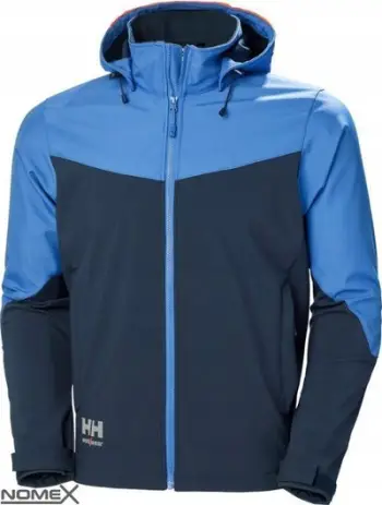 Xhaketë softshell Helly Hansen Oxford Hooded, kapuç, madhësia XL, blu