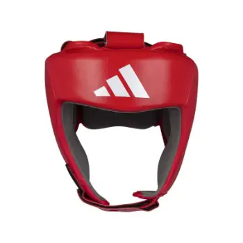 Doreza boksi Adidas World Boxing, 10oz, lëkurë natyrale, të kuqe