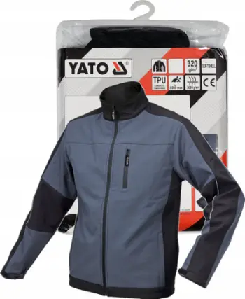 Xhaketë pune YATO Softshell, e papërshkueshme nga uji, madhësia XXXL, gri e errët