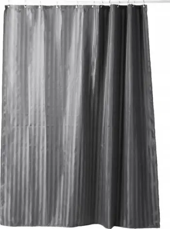 Perde dushi Wenko 20043100, tekstil, anti myk, 180 x 200 cm, e zezë