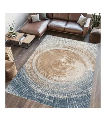 Tapet me push LAVI, 80x150 cm, imitim lekure lepuri, i zi