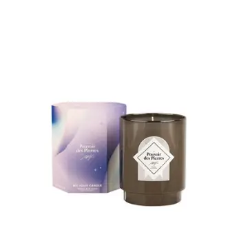 Set Qiri aromatik + byzylyk My Jolie Candle Le Pouvoir De Pierress Blue Flower 323081, i artë/ i zi