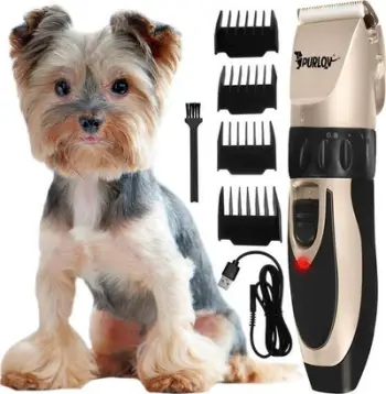 Makinë qethëse për qen Purlov Set 24089, rregullim 0.8 2.0 mm, karikim USB