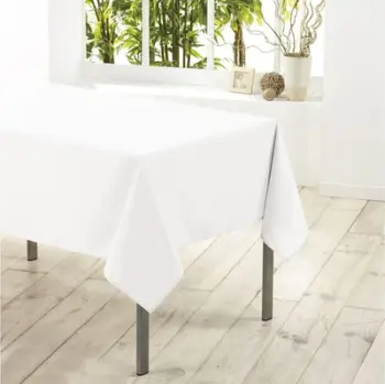 Mbulesë tryeze Douceur D'Interieur Essential, 140x300 cm, poliester, e bardhë