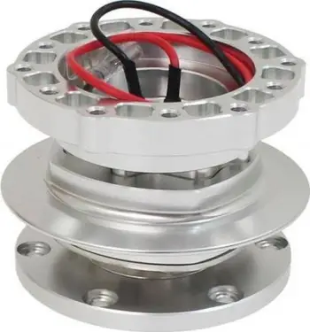 Bazament shkëputës timoni TurboWorks Quick Release Hub, alumin, 62mm, argjendtë