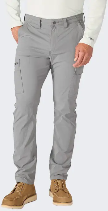 Pantallona pune Carhartt Force Ripstop Cargo, relaxed tapered, xhepa anësorë, gri steel