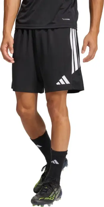 Pantallona të shkurtra stërvitore Adidas Tiro 26 League, xhepa me zinxhir, rrjetë ajrosëse, të zeza me të bardha