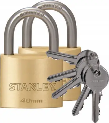 Set dyra Stanley 81103 371 402, bronz 40mm, i përforcuar, ngjyrë ari