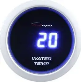 Matës temperature uji Depo DBL 52mm, ekran dixhital, ndriçim blu