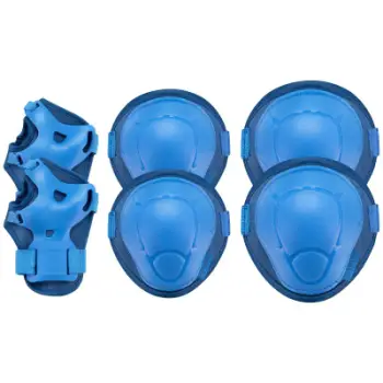 Set mbrojtëse patinash Spokey Buffer, 6 pjesë, madhësia S, blu