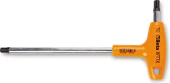Çelës Torx T Beta Tools 97 TTX27, T27, dorezë T, portokalli