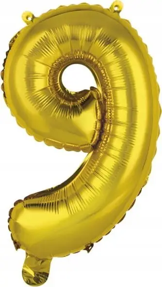 Ballon heliumi Balloon Foil numri 9, 33 cm, ari