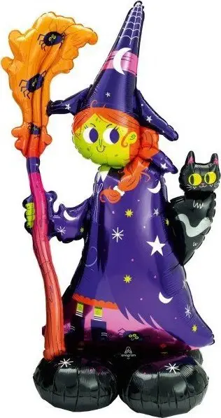 Balonë folie dekorative Amscan Anagram Scary Witch Airloonz, 55", shumëngjyrëshe