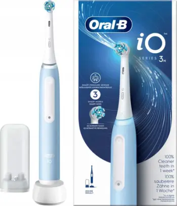 Furçë dhëmbësh elektrike Oral-B iO Series 3, 3 mënyra larjeje, blu