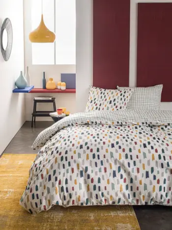 Set jorgani Today Cotton Colorful Reversible, 200x220, pambuk, shumëngjyrësh