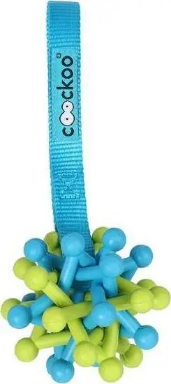 Lodër për qen COOCKOO Zane, top gome me dorezë, 19x7.5x7.5cm, lime