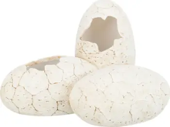 Strehimore terrariumi Trixie Reptile Cave Eggs, rrëshirë poliestre, 20 x 13 x 15cm, e bardhë