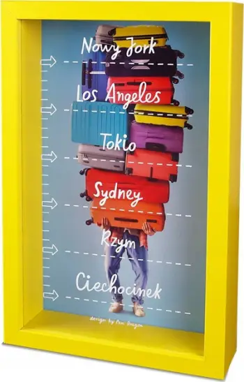 Kuti kursimi dekorative Money Box For Holidays Travels, MDF dhe xham, 239x153 mm, shumëngjyrëshe